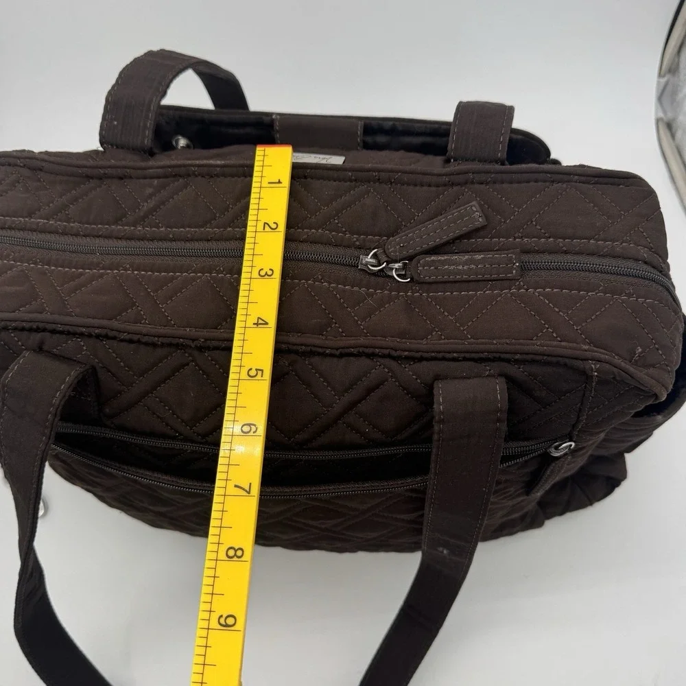 Vera Bradley Stroll Around Baby Bag‎ Espresso Brown Quilted Diaper Tote Travel